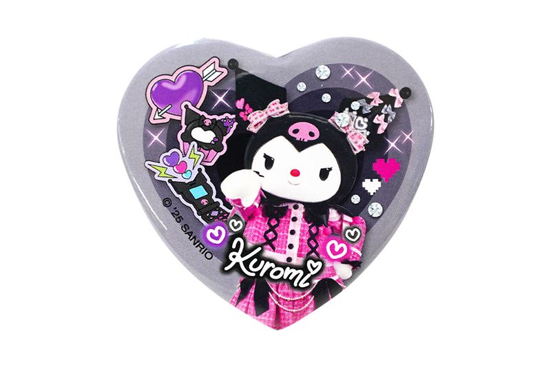 Mymelody&Kuromi AnniversaryParty ハート缶バッジ4