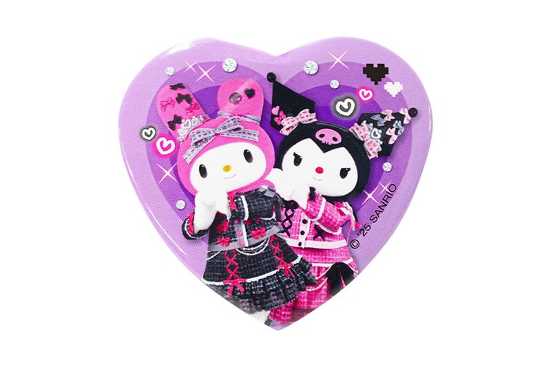 Mymelody&Kuromi AnniversaryParty ハート缶バッジ6