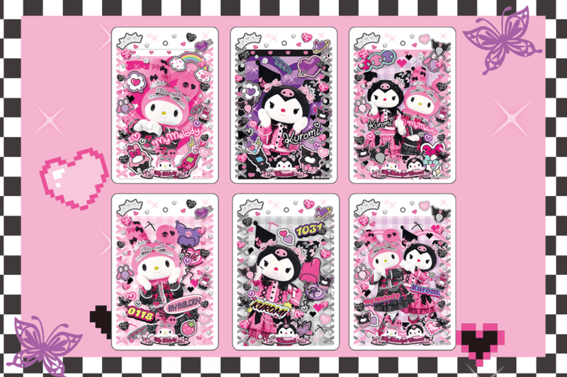 Mymelody&Kuromi AnniversaryParty シークレット硬質カードケースキーホルダー
