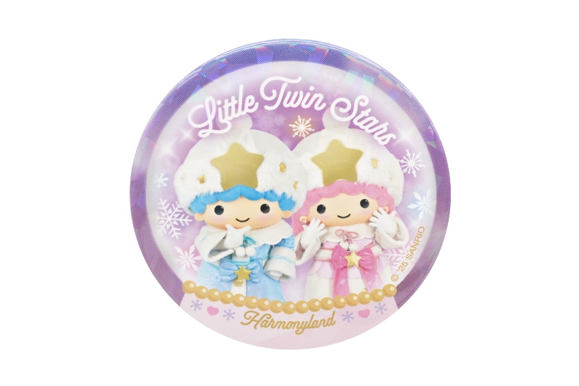 ハーモニーランドクリスマス2025 リトルツインスターズ 缶バッジ