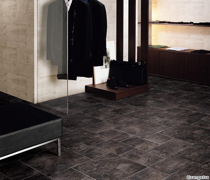 サンゲツ CM11261 店舗可 タイル・石目調 2m巾 H FLOOR Hフロア 2022-2024 クッションフロア CF （購入単位：本） 1本(1巻)最大15m [旧:CM10229]