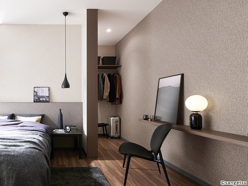 サンゲツ FE76156 カラー 織物調 【15m/30m/道具付/道具無】選択 生のり付き壁紙 FINE ファイン セット販売（購入単位：セット）|1000番台壁紙セット|1000番台壁紙