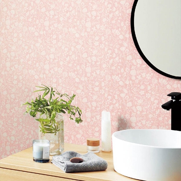 シンコール フラワー 12色 BA7379~BA7390 【15m/30m/道具付/道具無】BIGACE ビッグエース 2024-2026 生のり付き壁紙(購入単位:セット)