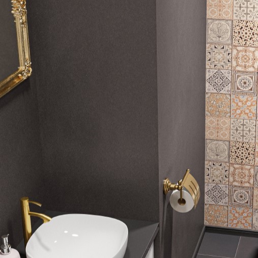 サンゲツ RE55400 ライトフレッシュ壁紙 塗り壁調 ブラック【15m/30m/道具付/道具無】選択 生のり付き壁紙 ReSERVE リザーブ セット販売（購入単位：セット）