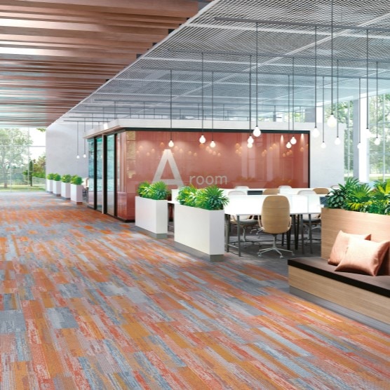 サンゲツ アースパレットプランク・ベース F/カラーF 3色 DT7601～DT7615  DTシリーズ 2023-2026 カーペットタイル（購入単位：ケース）