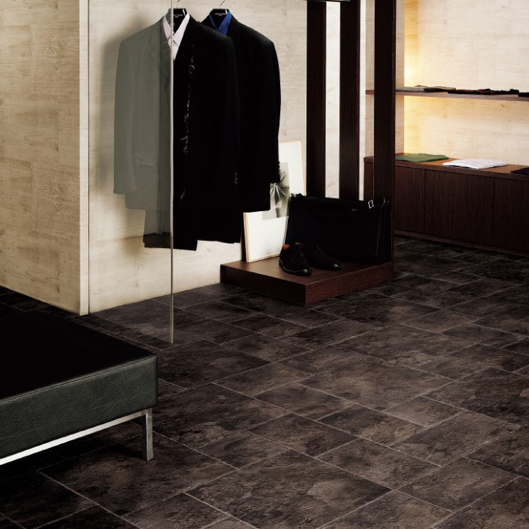 サンゲツ CM12256 2ｍ巾 店舗可 石目調 ホームフロア HOME FLOOR 2024-2027 クッションフロア （購入単位：本） 1本(1巻)最大15m