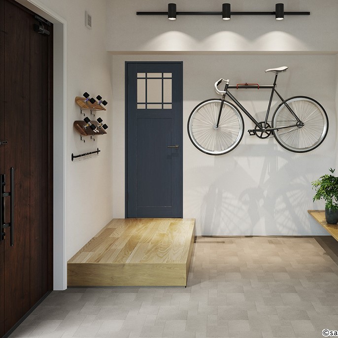 サンゲツ CM12243 店舗可 パターン ホームフロア HOME FLOOR 2024-2027 クッションフロア （購入単位：本） 1本(1巻)最大20m