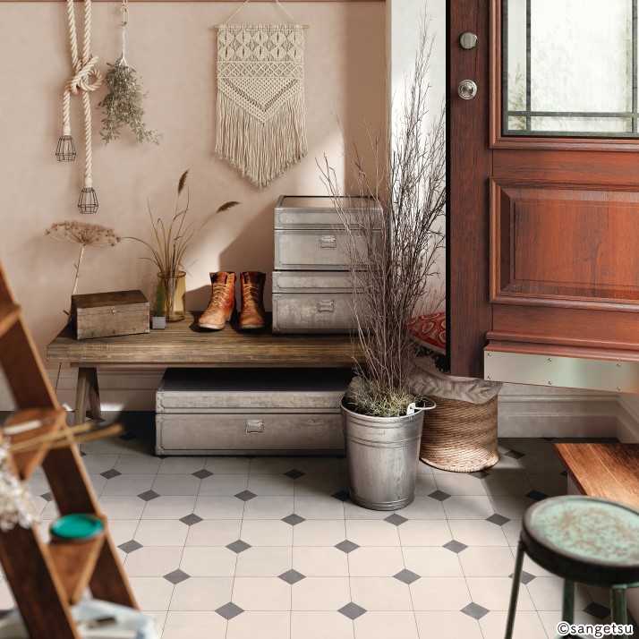 サンゲツ CM12242 店舗可 パターン ホームフロア HOME FLOOR 2024-2027 クッションフロア （購入単位：本） 1本(1巻)最大20m