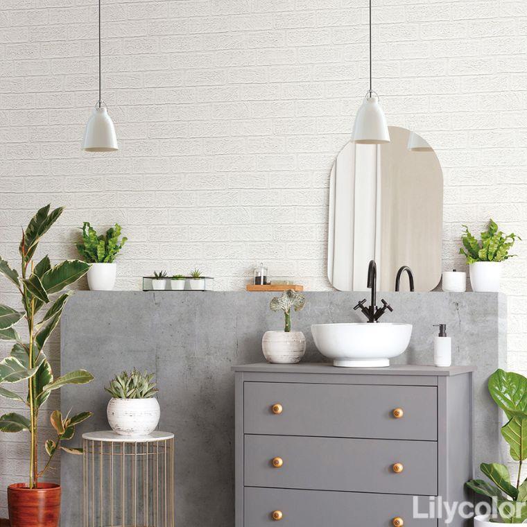 ※のり無し壁紙 リリカラ レンガ調 2色 LB-9592〜LB-9593 LB ベース 2024-2026（購入単位：m） 1本(1巻)最大50m|のり無し壁紙|壁のおしゃれリフォーム