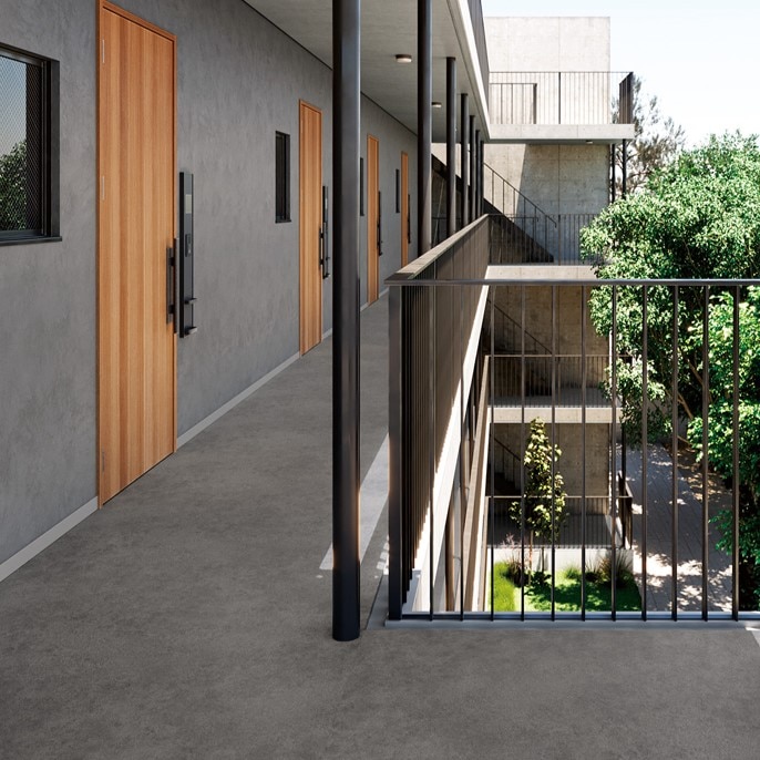 サンゲツ オーバーモルタル 2色 PX230～PX231 防滑性ビニル床シート ノンスキッド NONSKID 2024-2027（購入単位：本）