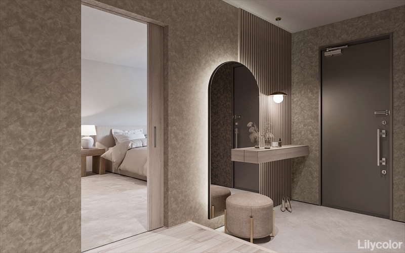 リリカラ LL-6010 +mood 【15m/30m/道具付/道具無】選択 生のり付き壁紙 LIGHT 2025 - 2028 セット販売（購入単位：セット）