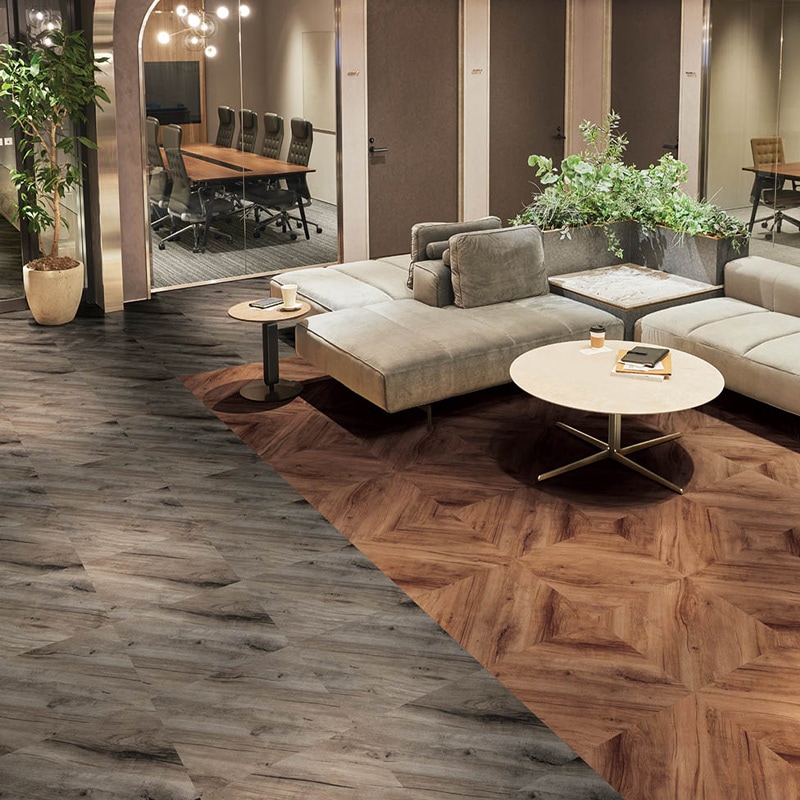 シンコール スラントウッド 2色 フロアタイル MW-3099~MW-3100 マットネラ2025-2028 1ケース20枚入り(販売単位:枚)