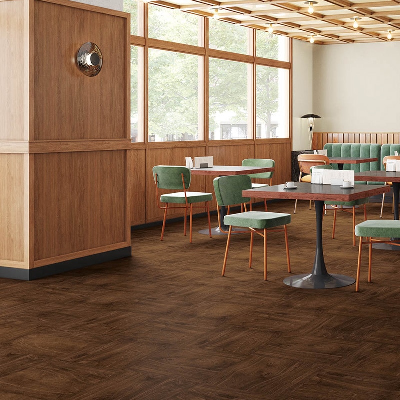 シンコール ステインウッド 1色 フロアタイル MW-3098 マットネラ2025-2028 1ケース20枚入り(販売単位:枚)