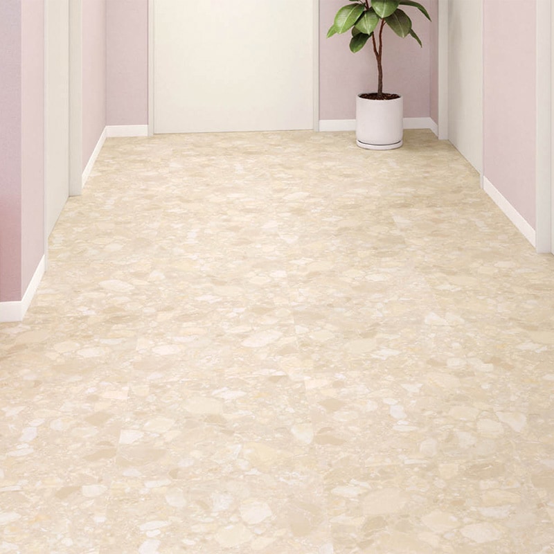 シンコール テラゾー 1色 フロアタイル MS-3172 マットネラ2025-2028 1ケース20枚入り（販売単位：枚）