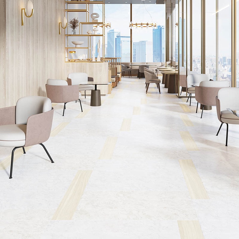 シンコール フォグマーブル 2色 フロアタイル RS-3161～RS-3163 マットネラ2025-2028 1ケース24枚入り（販売単位：ケース）