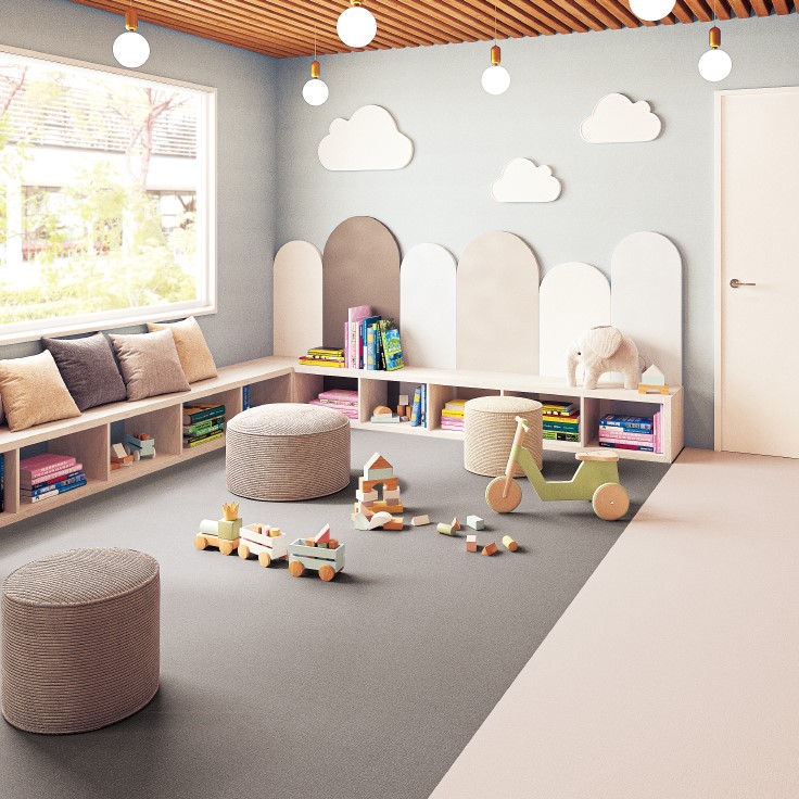 サンゲツ 無地 ナーシングフロアV 11色 KU24413～KU24423 発泡複層ビニル床シート Sフロア 2025-2027（購入単位：本）