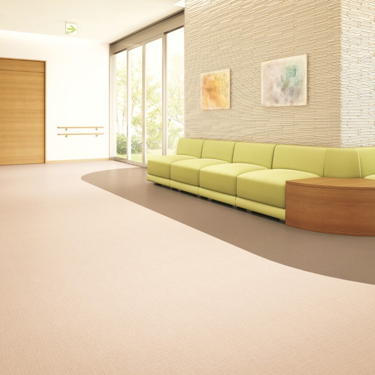 サンゲツ 織物柄 ナーシングフロアV 3色 KU24410～KU24412 発泡複層ビニル床シート Sフロア 2025-2027（購入単位：本）