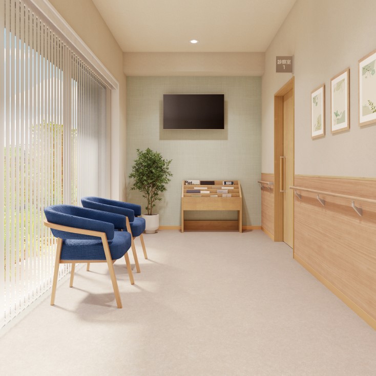 サンゲツ ナーシングフロア 3色 NU24383～NU24385 発泡複層ビニル床シート Sフロア 2025-2027（購入単位：本）