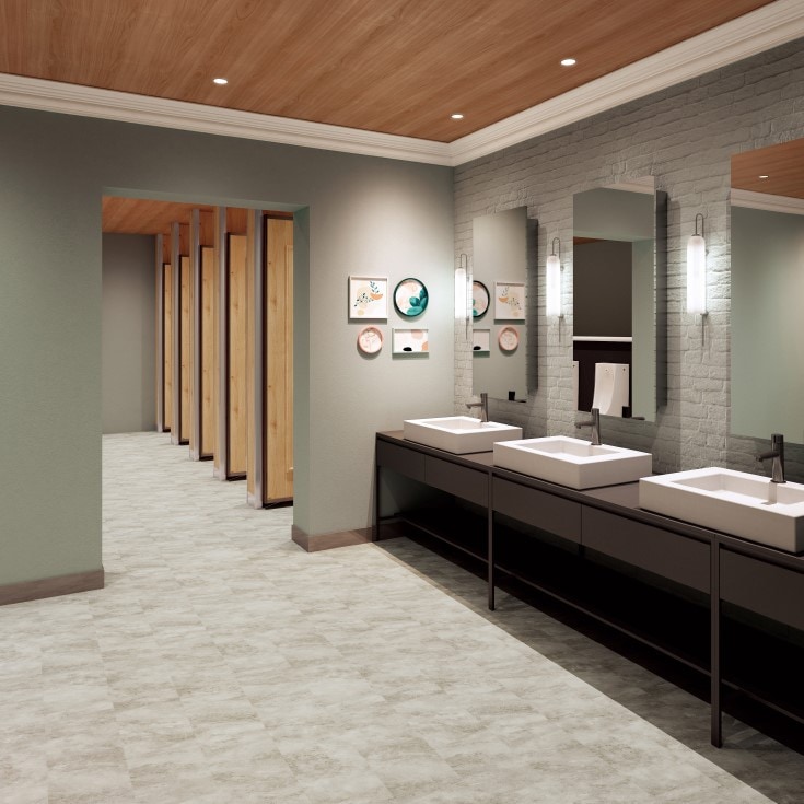 サンゲツ 石目調 消臭レストリューム 9色 PM24341～PM24349 複層ビニル床シート Sフロア 2025-2027（購入単位：本）