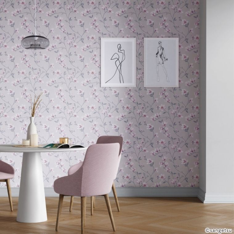 サンゲツ パターン リーフ ポップ 18色 TH34962～TH34979 FAITH（フェイス） 2025-2028 生のり付き壁紙 （購入単位：m） 1本(1巻)最大30m