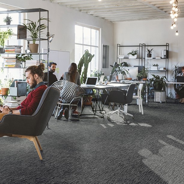 川島織物 AB1400-1～ タイルカーペット 3色 ストックホルムツイードⅡ（購入単位：ケース）