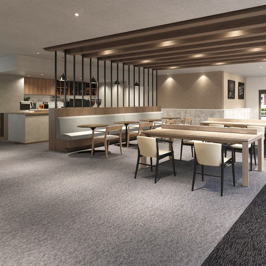 川島織物 AB990-1～ タイルカーペット 4色 リバプールツイード（購入単位：ケース）