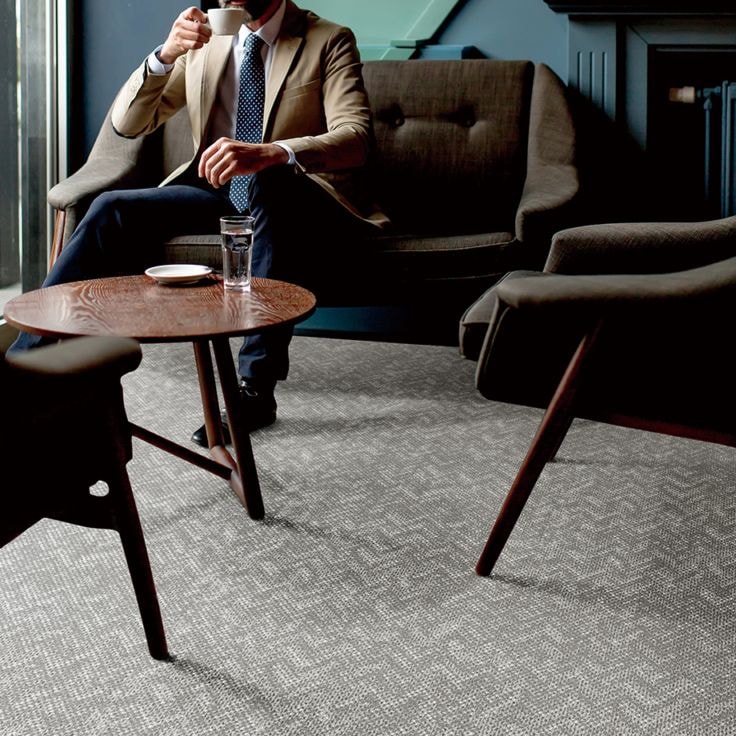 川島織物 AB1430-1～ タイルカーペット 3色 ロンドンツイードⅡ（購入単位：ケース）