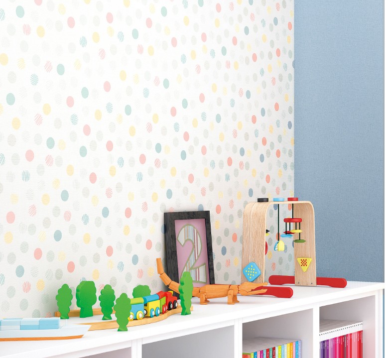 サンゲツ TH34976 パターン ポップ 【15m/30m/道具付/道具無】選択 生のり付き壁紙 FAITH フェイス 2025-2028 (旧品番:TH32961) (購入単位:セット)