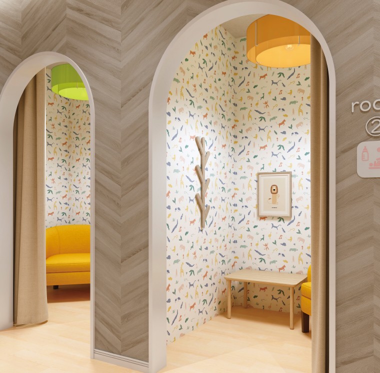 サンゲツ TH34975 パターン 動物 【15m/30m/道具付/道具無】選択 生のり付き壁紙 FAITH フェイス 2025-2028 (購入単位:セット)