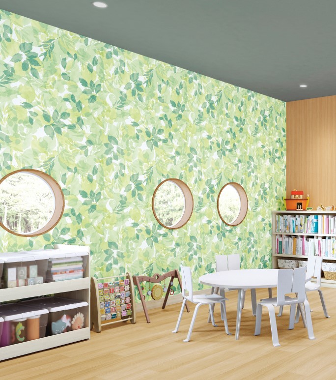 サンゲツ TH34972 パターン リーフ 【15m/30m/道具付/道具無】選択 生のり付き壁紙 FAITH フェイス 2025-2028 (旧品番:TH32957) (購入単位:セット)