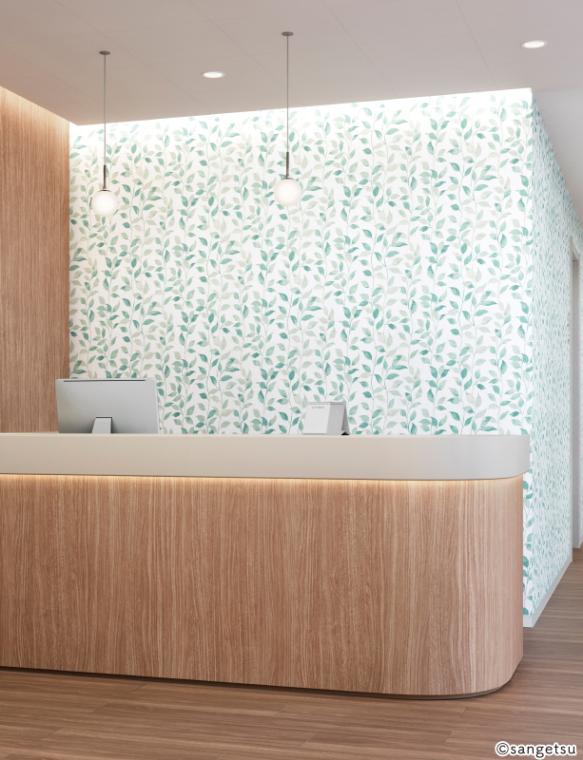 サンゲツ TH34969 パターン リーフ 【15m/30m/道具付/道具無】選択 生のり付き壁紙 FAITH フェイス 2025-2028 (購入単位:セット)