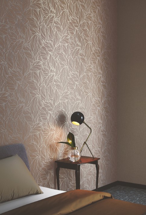 サンゲツ TH34960 パターン リーフ グレージュ 【15m/30m/道具付/道具無】選択 生のり付き壁紙 FAITH フェイス 2025-2028 (旧品番:TH32926) (購入単位:セット)