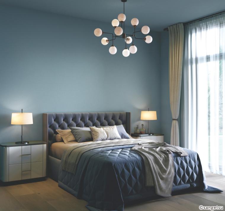 サンゲツ TH34033 生のり付き壁紙 15m/30mセット スモーキーカラー ブルー FAITH フェイス 2025-2028 お得なセット（購入単位：セット）