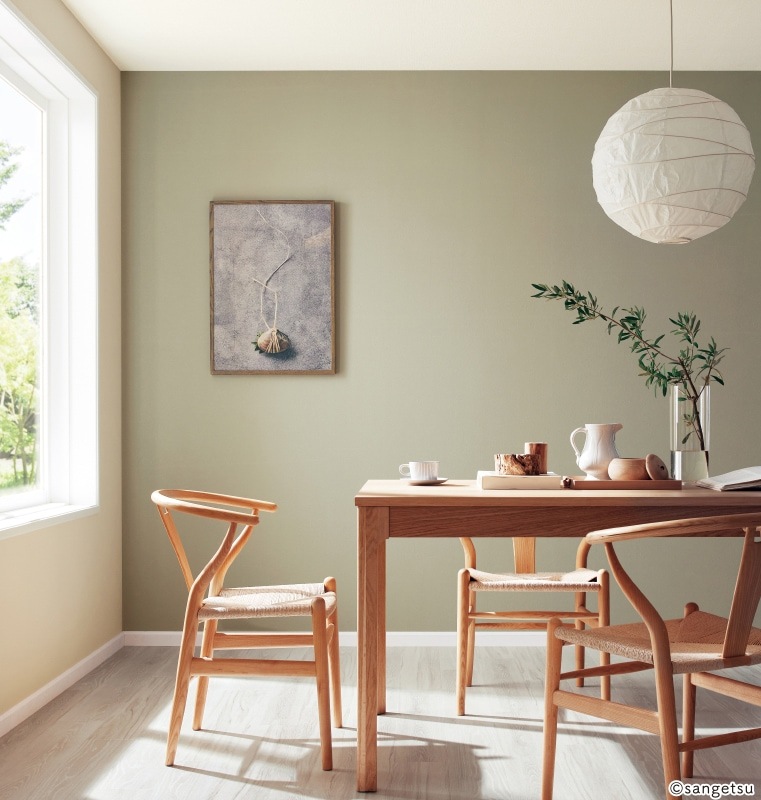 murao3ページ2 サンゲツ RE55093 カラー 石目調 くすみカラー グリーン【15m/30m/道具