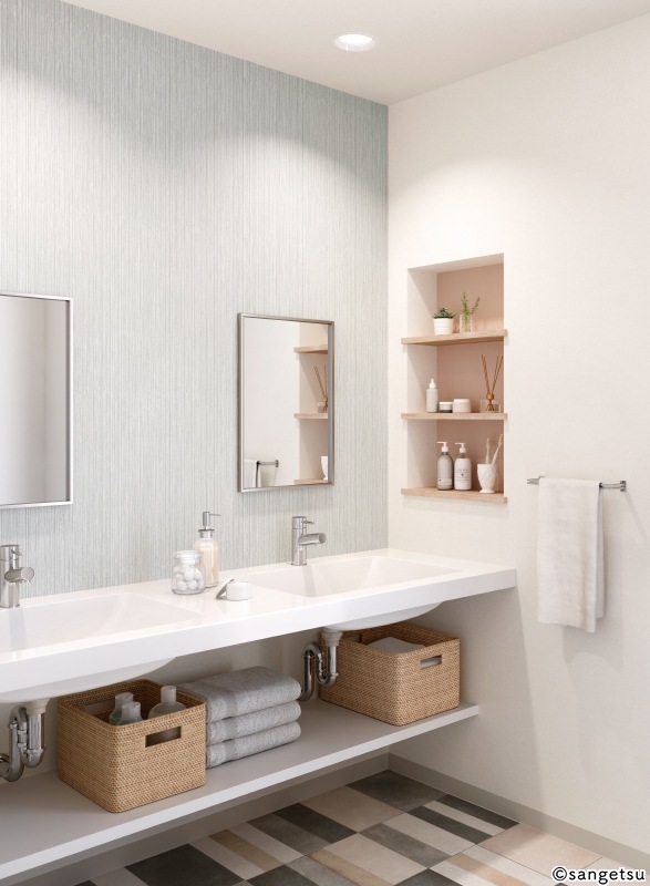 サンゲツ SP9743 塗り調 ホワイト シンプル【15m/30m/道具付/道具無