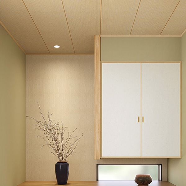 サンゲツ SP2605 木目調 ブラウン 杉柾目柄 天井【15m/30m/道具付/道具