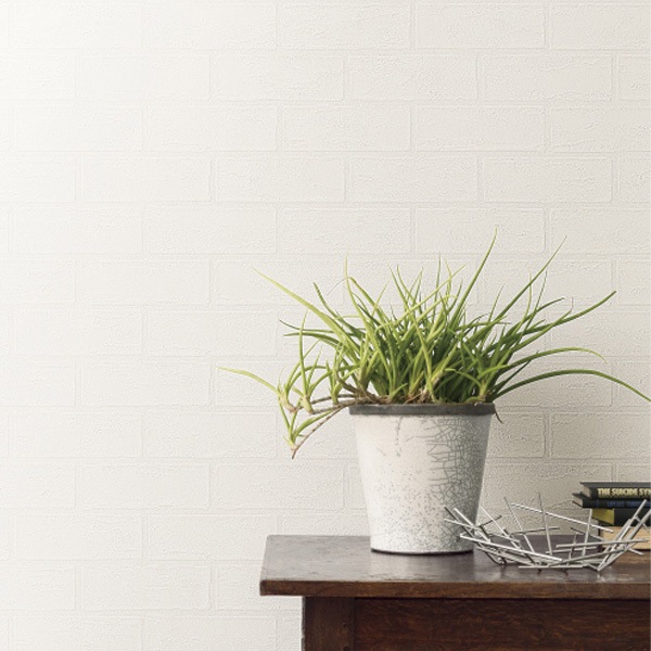 サンゲツ SP2580 石目調 ホワイト レンガ柄【15m/30m/道具付/道具無