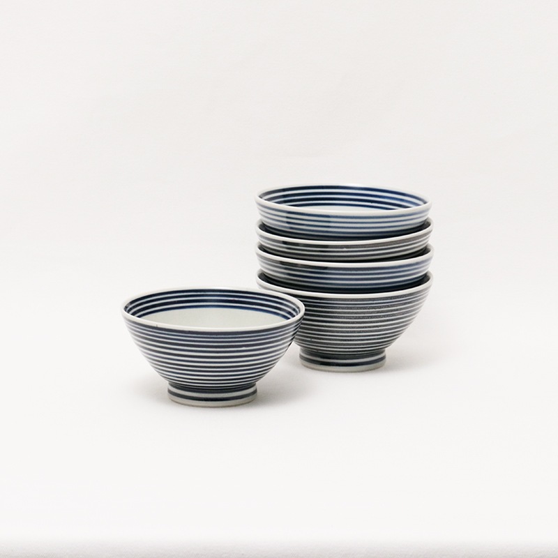 アウトレット品】 藍駒 茶碗 大 5個セット | 2026オンライン陶器市限定