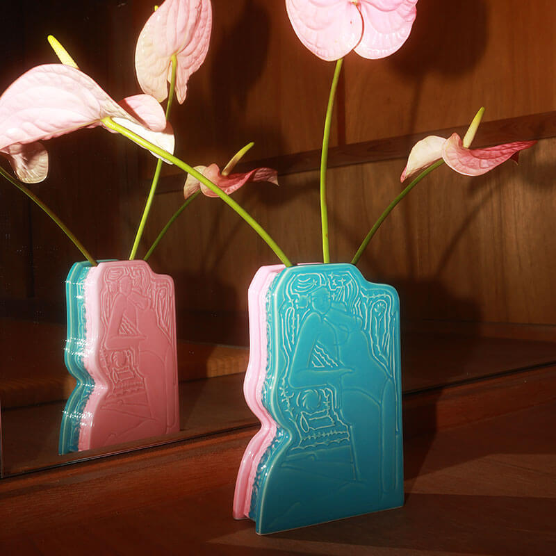 竹デザインのアート花瓶 ストア限定】 S×M VASE_B | ブランド,MARUHIRO&,×大竹彩子 | マルヒロ