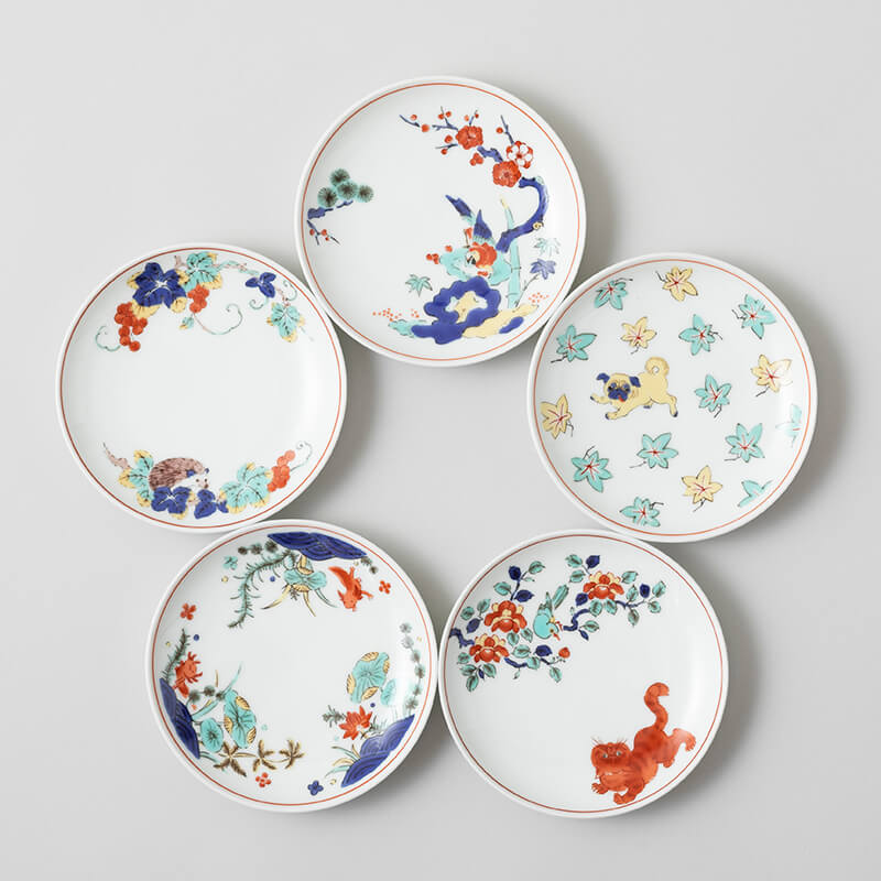 色絵 小皿 5柄セット | アイテム,ギフト,新築・引っ越し祝い