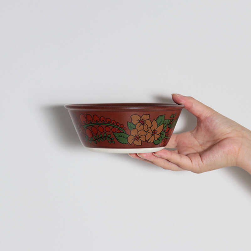 Millena 花柄 ボウル 3個セット 楕円サラダボウル 小鉢付き 花柄きなり食器 SinZan｜Yahoo