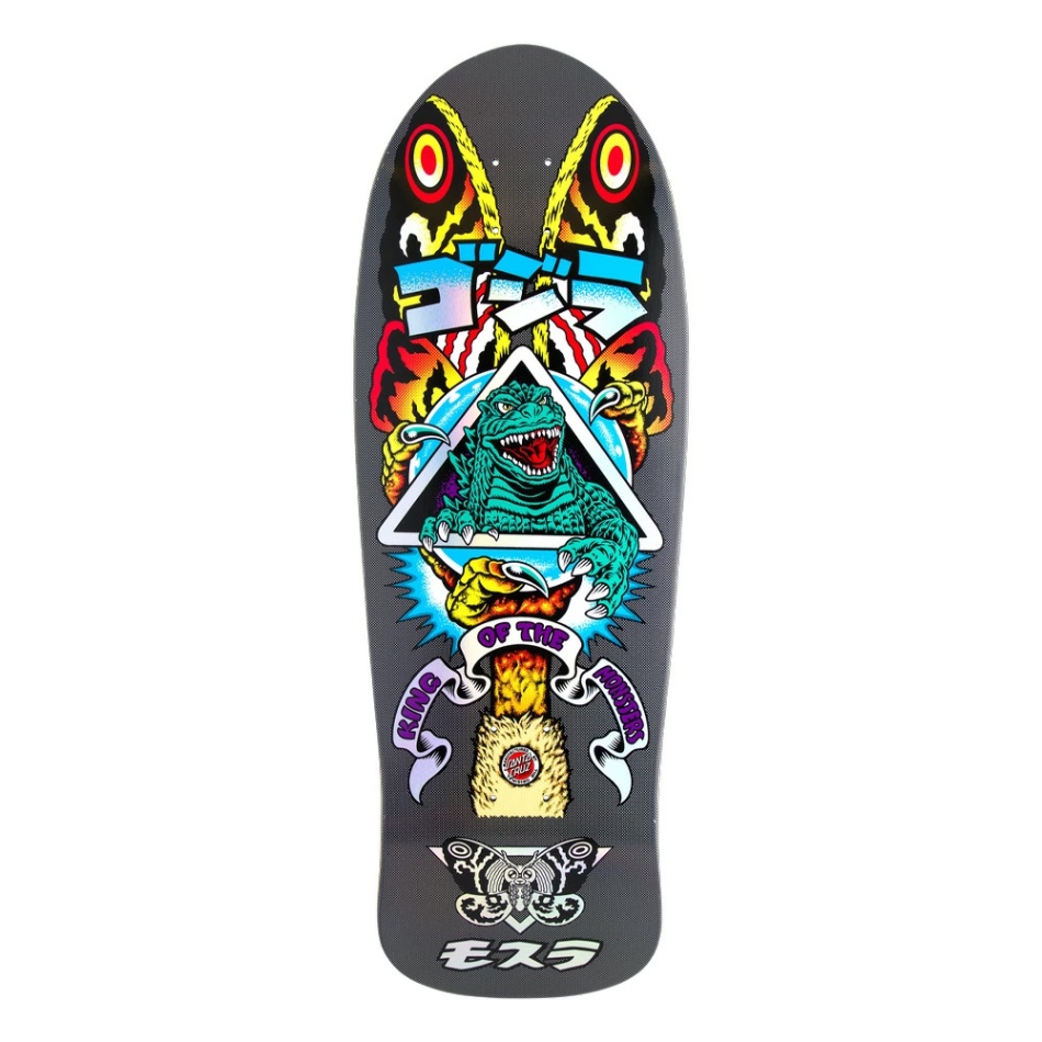 サンタクルーズ SANTA CRUZ<br>スケボー デッキ 10.538 GODZILLA MOTHRA NATAS DECK<br>ゴジラ 限定コラボ ナタス・カウパス 怪獣 特撮 スケートボード 板【2409】