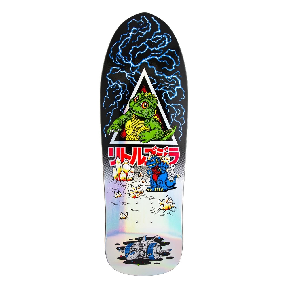 サンタクルーズ SANTA CRUZ<br>スケボー デッキ 9.89 GODZILLA Jr. NATAS DECK<br>ゴジラ 限定コラボ ナタス・カウパス 怪獣 特撮 スケートボード 板【2409】