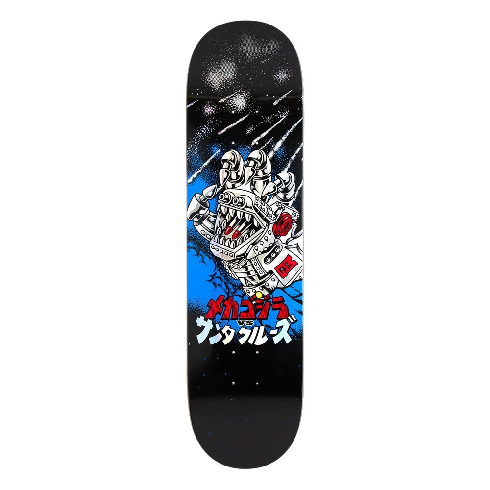 サンタクルーズ SANTA CRUZ<br>スケボー デッキ 8.0 GODZILLA MECHA HAND DECK<br>ゴジラ 限定コラボ スケートボード ストリート sk8 skateboard 板【2409】