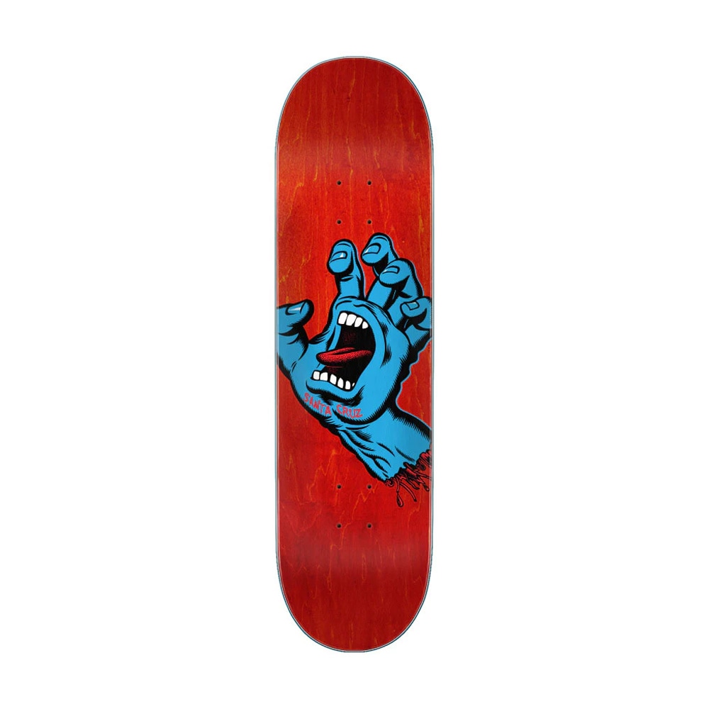 サンタクルーズ SANTA CRUZ<br>スケボー デッキ 8.0 SCREAMING HAND RED TEAM DECK<br>スクリーミングハンド 定番 オススメ 初心者 スケートボード ストリート sk8 skateboard 板【2007】