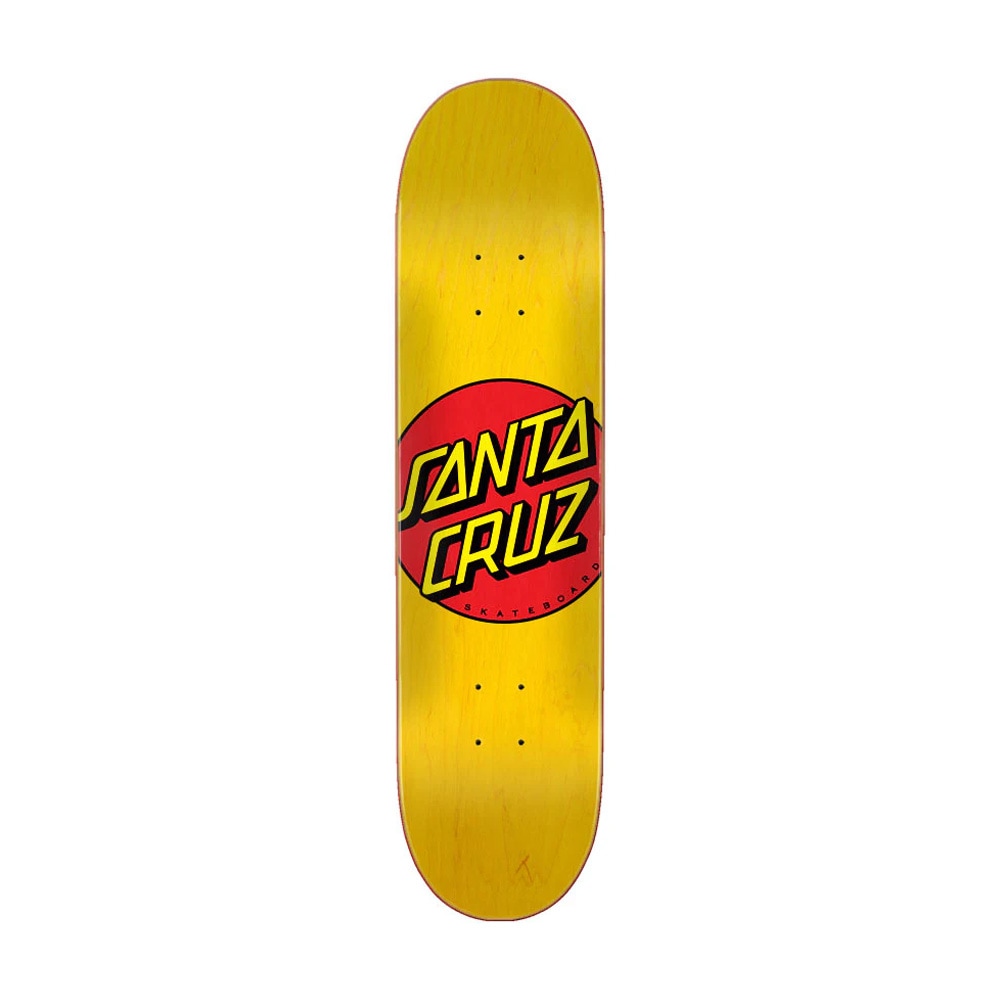 サンタクルーズ SANTA CRUZ<br>スケボー デッキ 7.75 CLASSIC DOT YELLOW TEAM DECK<br>クラシックドット 定番 オススメ 初心者 スケートボード ストリート sk8 skateboard 板【21SM】