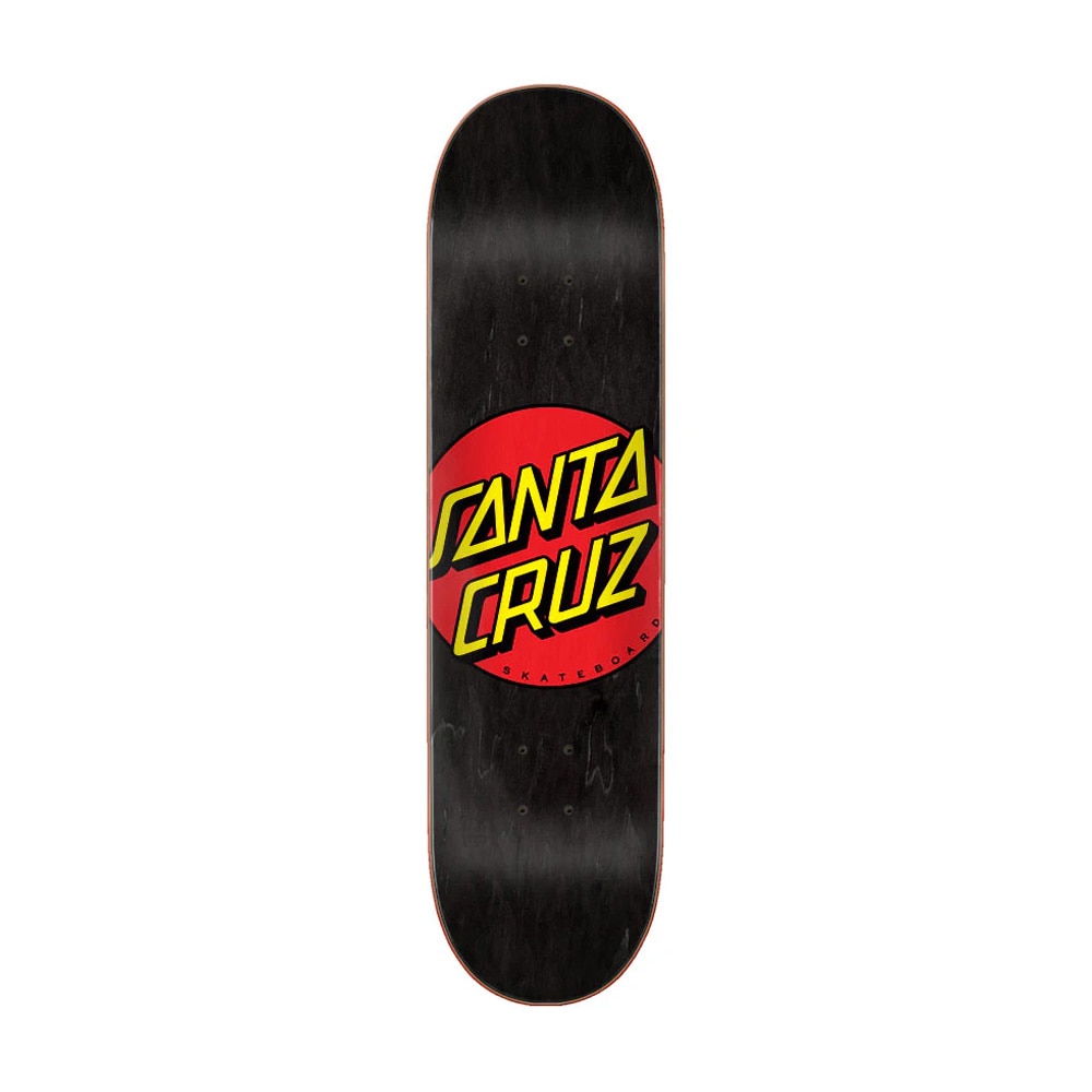 サンタクルーズ SANTA CRUZ<br>スケボー デッキ 8.25 CLASSIC DOT BLACK TEAM DECK<br>クラシックドット 定番 オススメ 初心者 スケートボード ストリート sk8 skateboard 板【21SM】