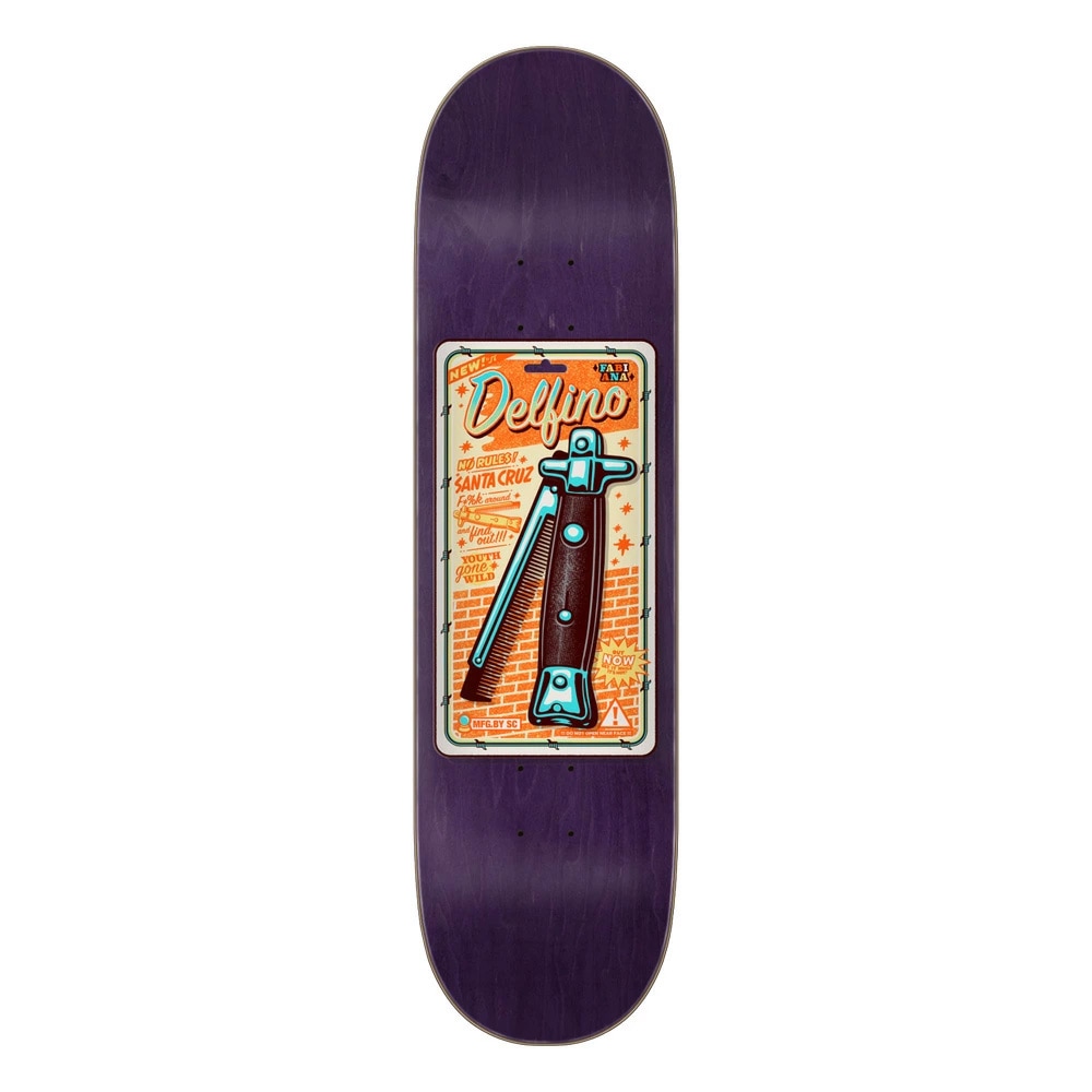 サンタクルーズ SANTA CRUZ<br>スケボー デッキ 8.25 DELFINO SWITCHBLADE COMB PRO DECK<br>ファビアナ・デルフィノ プロモデル スケートボード ストリート sk8 skateboard 板【2407】
