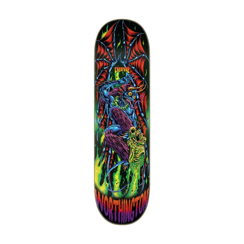 クリーチャー CREATURE<br>スケボー デッキ 8.6 WORTHINGTON SKULLBURN VX PRO DECK<br>ジョン・ワージントン ブイエックス スケートボード ストリート sk8 skateboard 板【2411】