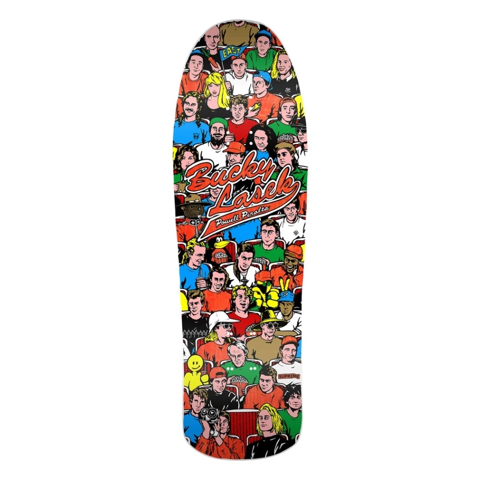 パウエル・ペラルタ POWELL PERALTA<br>スケボー デッキ 9.82 BUCKY LASEK STADIUM REISSUE ORANGE DECK SHAPE 299<br>バッキー・ラセック オールドスクール ストリート sk8 skateboard 板【2406】